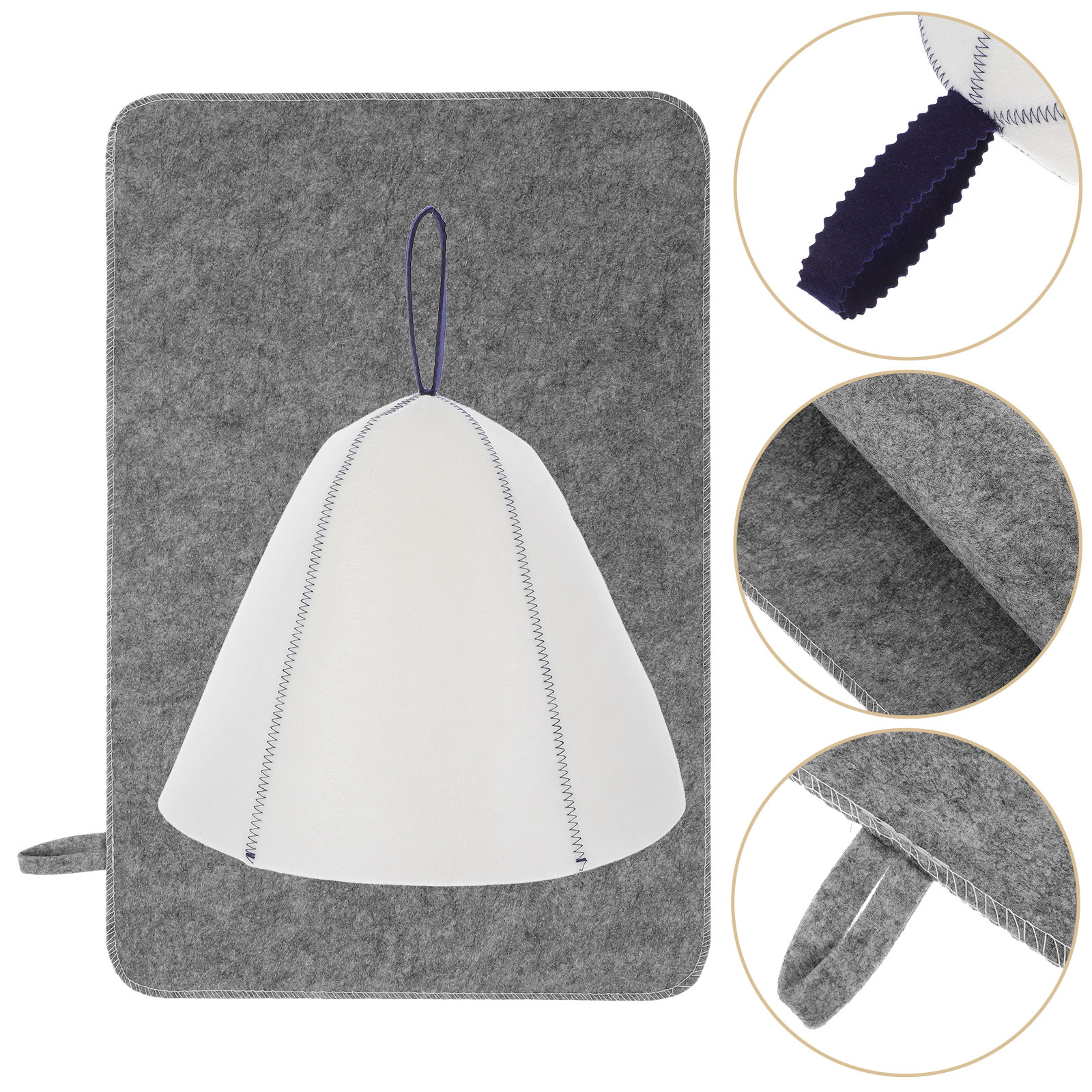Home Gym Set - Sauna Hat with Seat Cushion Set