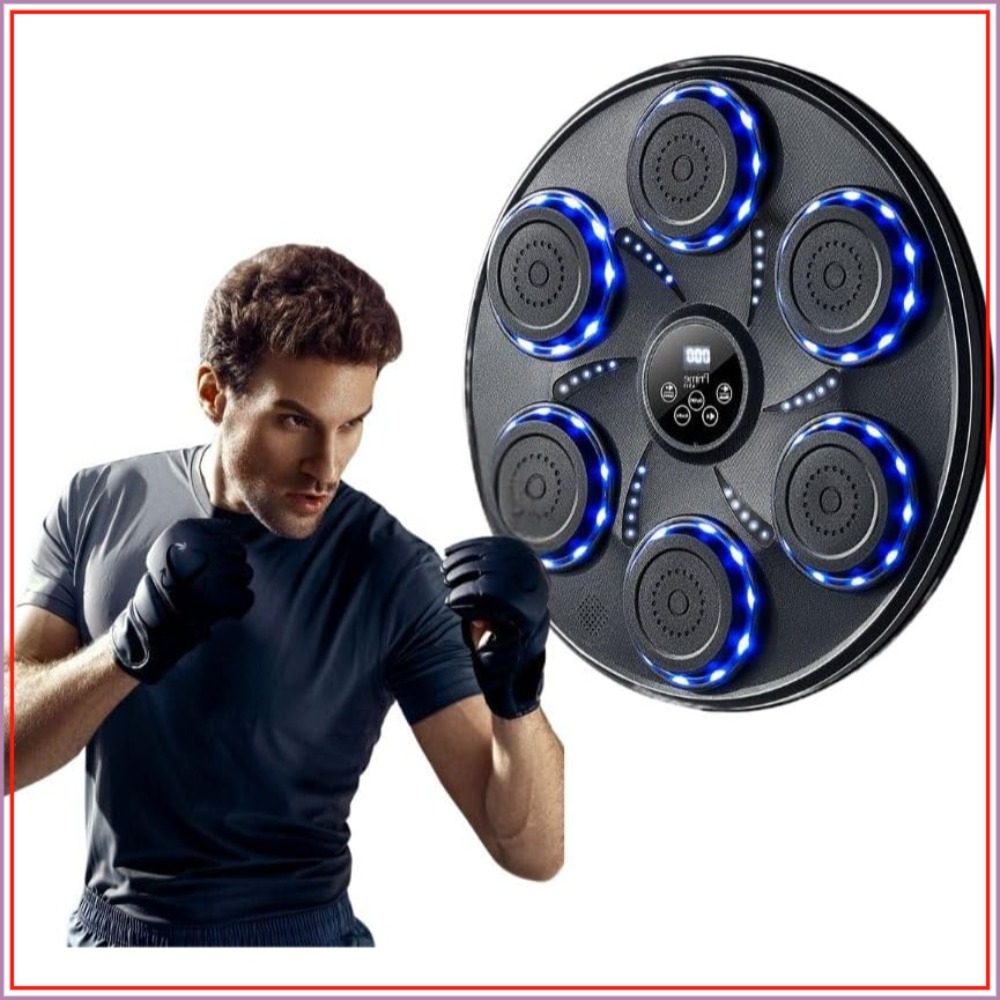 Home Gym Wall - Smart Music Boxing Machine with Gloves,
