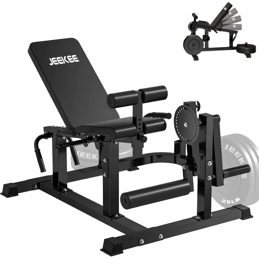 Home Gym Hamstring Exercises - 700LB Capacity Plate Loaded Leg Machine