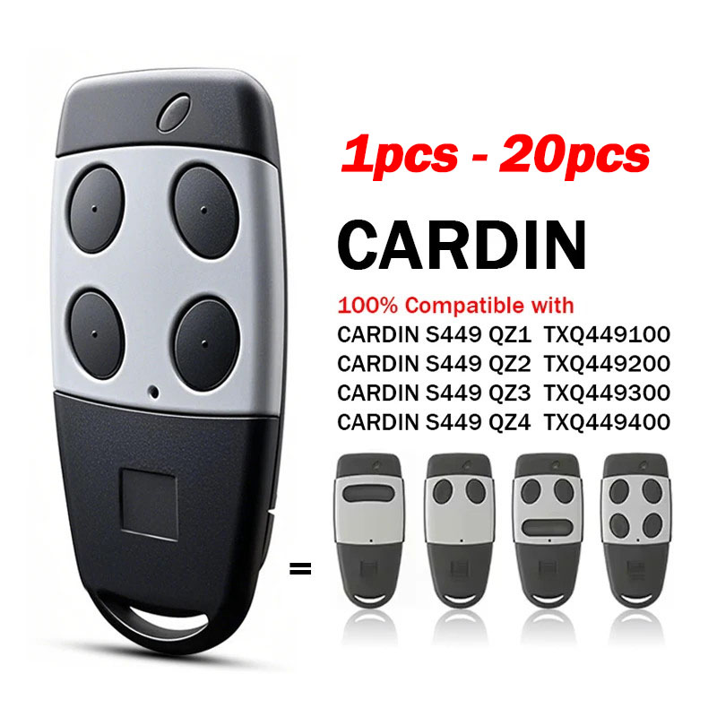 Home Gym Garage - Cardin S449 433.92MHz QZ2 QZ4 QZ1