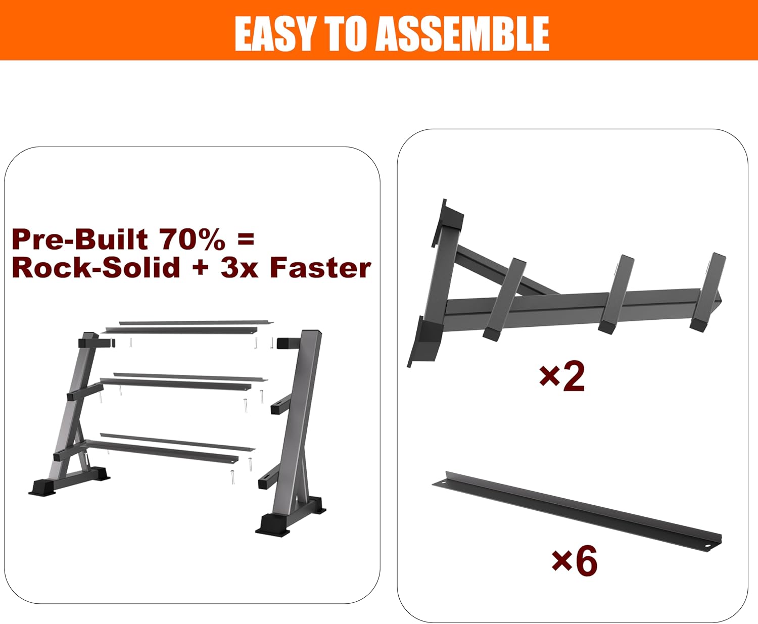 Heavy Duty Three Tier Dumbbell - Home Gym Gym Equipment recensie en prijs