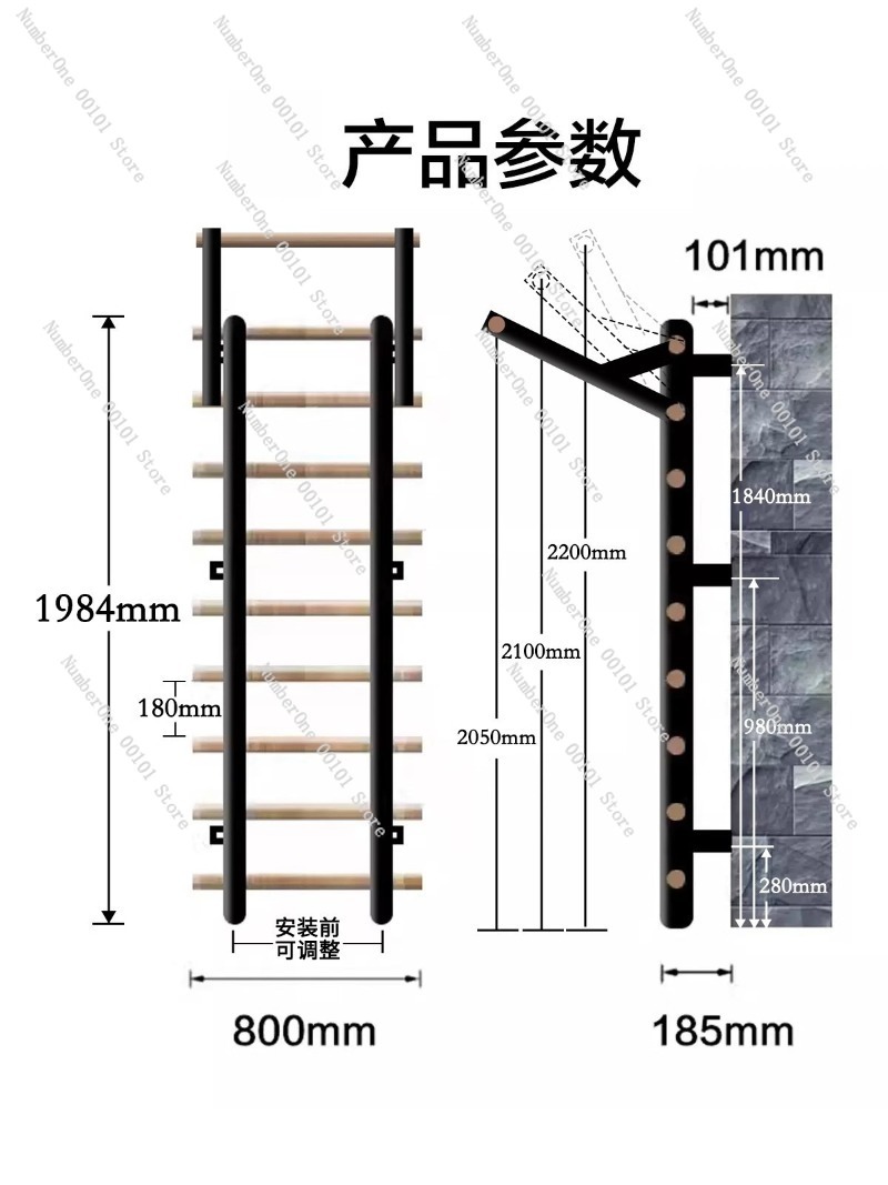 Pull-Up Training Parallel Bar  - Home Gym Yoga Studio recensie en prijs