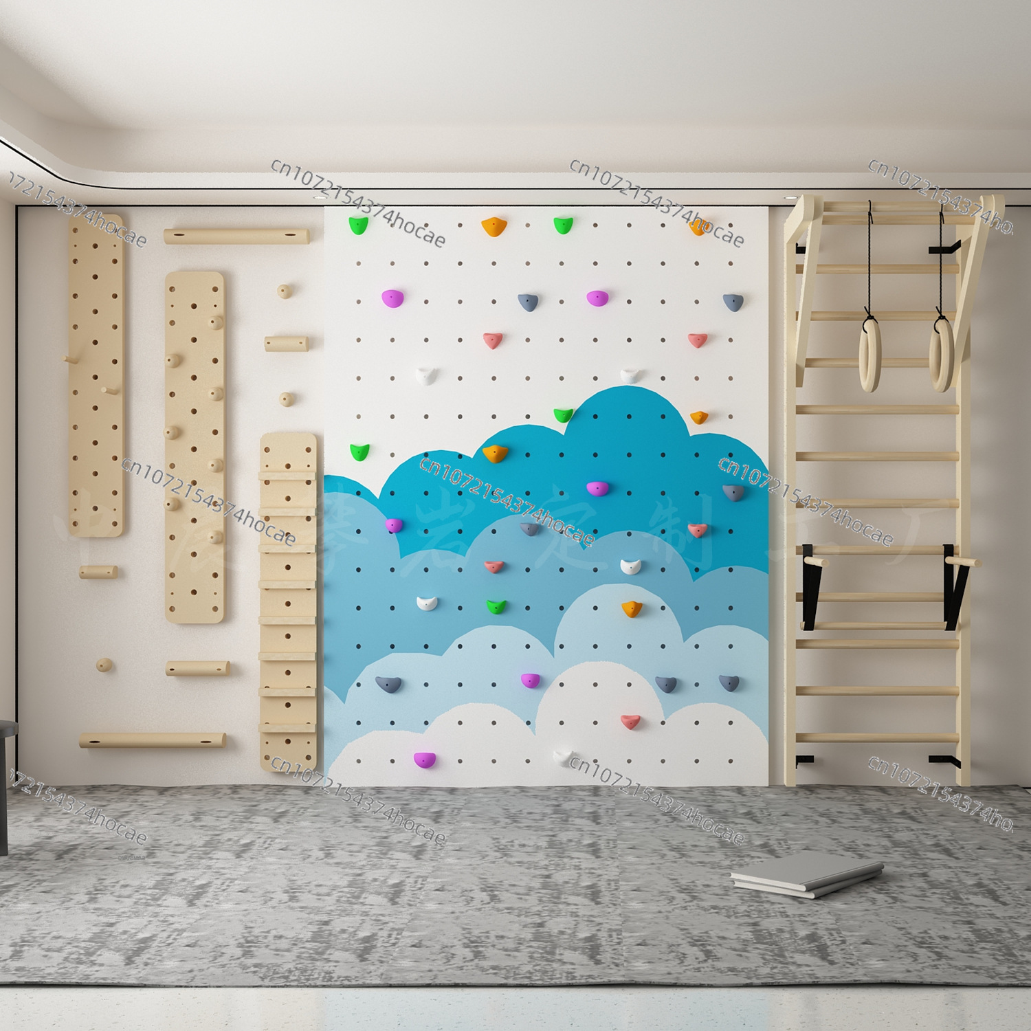 Kids Indoor Wooden Climbing Wa - Gymnastic Rings Wooden recensie en prijs