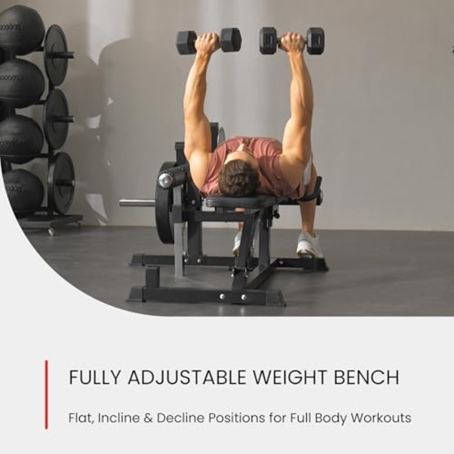 Adjustable Weight Bench with L - Home Gym Hip Thrust Machine recensie en prijs