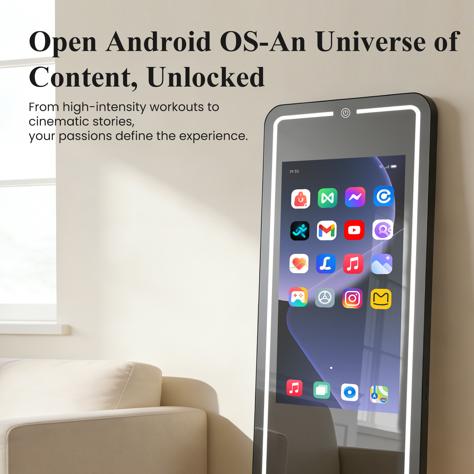 Smart Gym Mirror for Home Work - Home Gym Video recensie en prijs