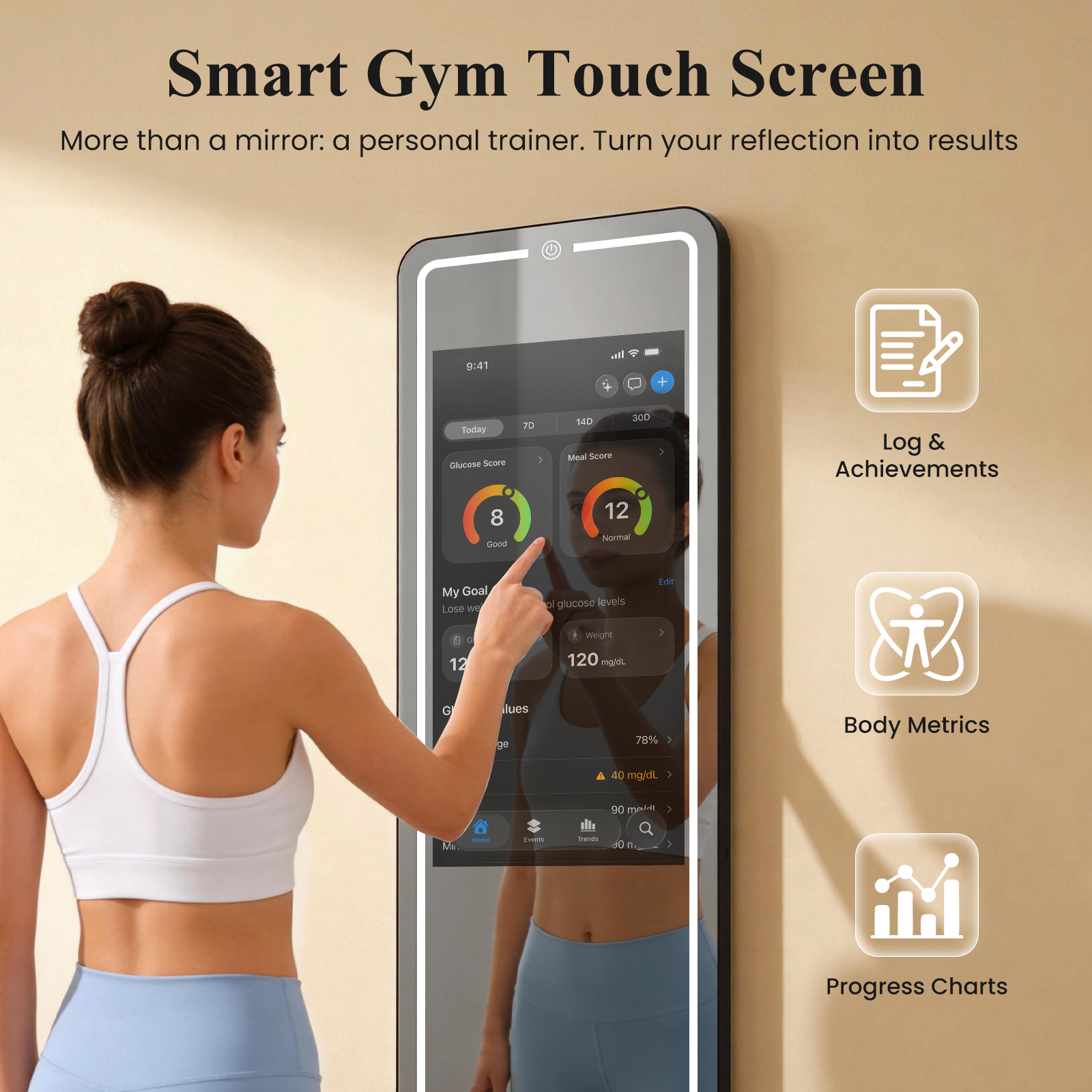 Smart Gym Mirror for Home Work - Home Gym Video recensie en prijs