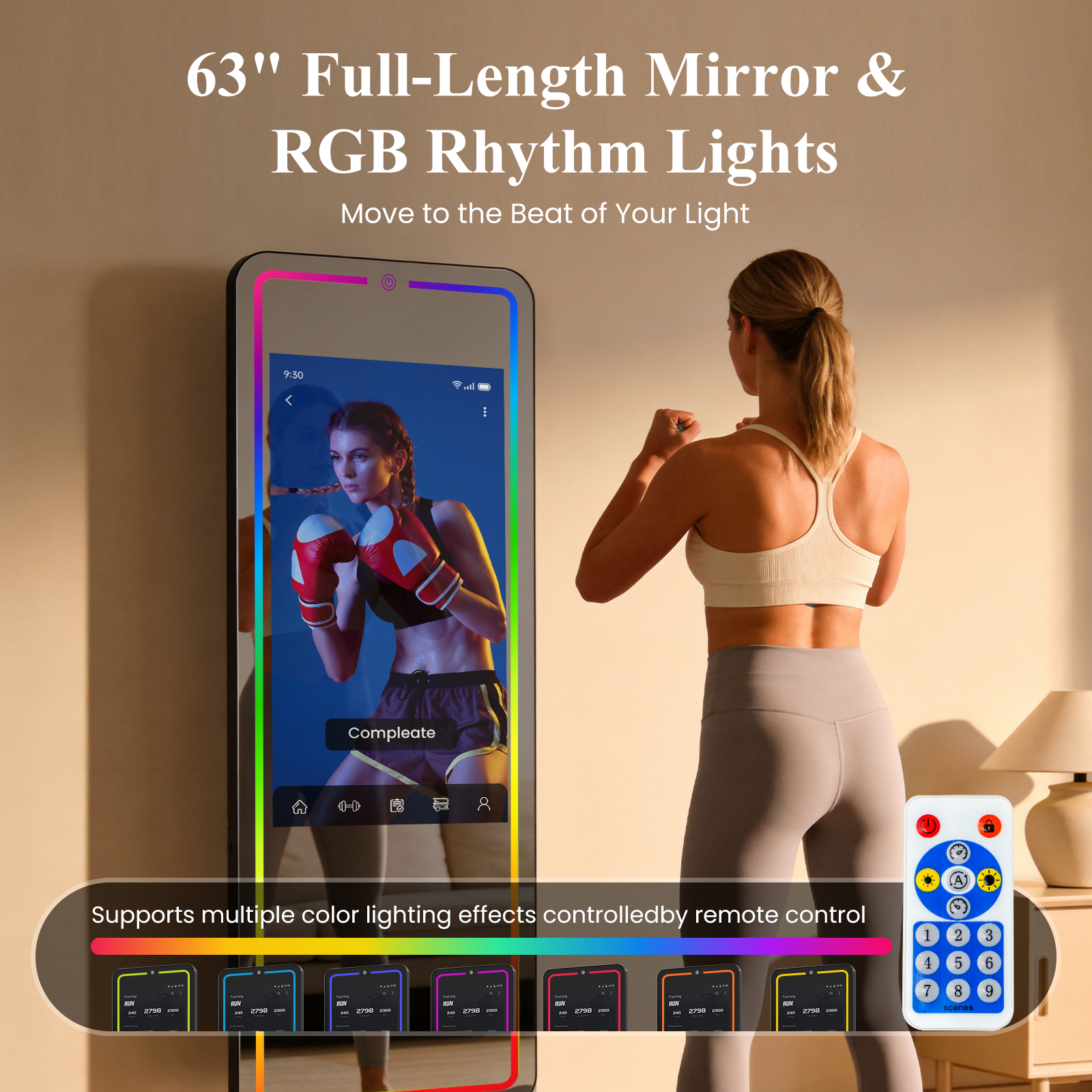 Smart Gym Mirror for Home Work - Home Gym Video recensie en prijs