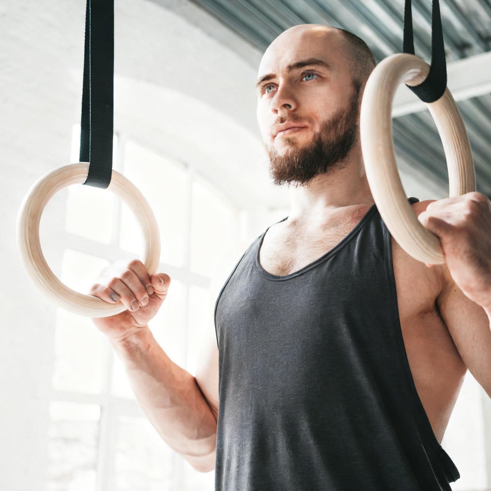 2Pcs/Pairs Wooden Portable Gym - Gymnastic Rings Wooden recensie en prijs