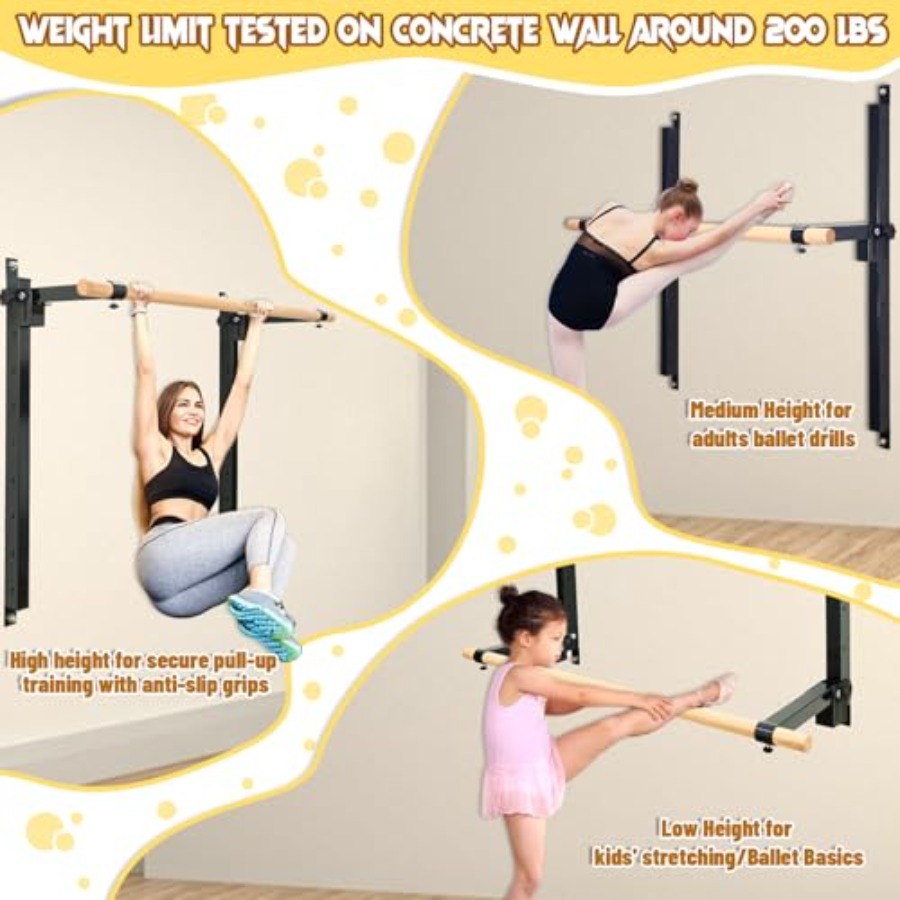Wall Mounted Ballet Barre 4ft  - Home Gym Wall recensie en prijs