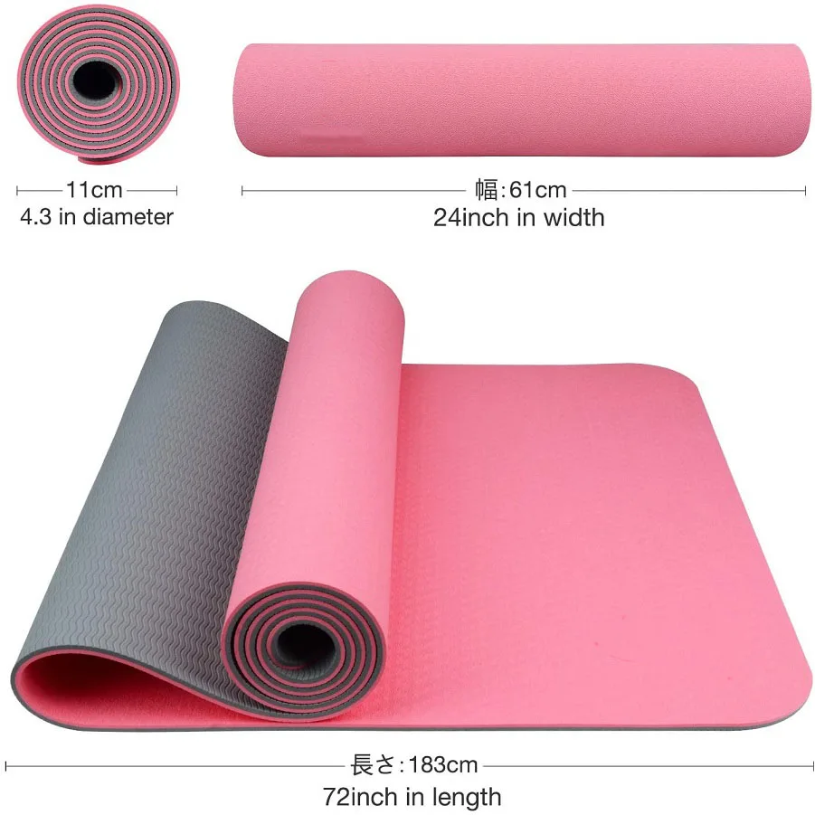 RUISIDA TPE Yoga Mat 180x57x0. - Home Gym Yoga Studio recensie en prijs