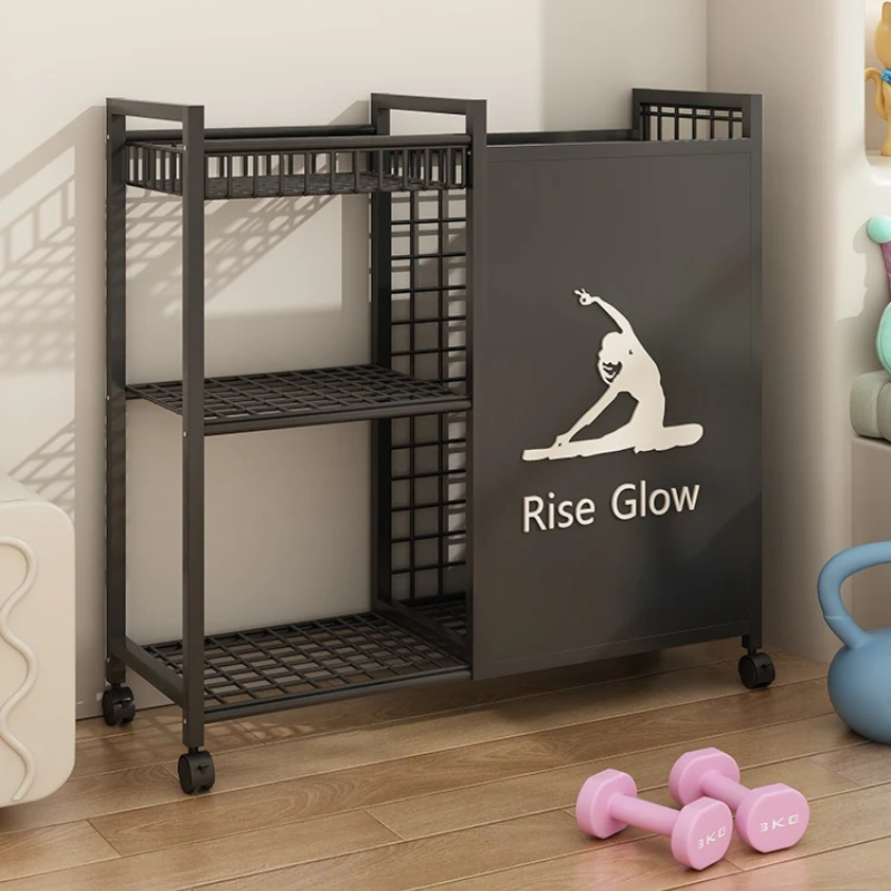 Mobile Fitness Cart with Wheel - Home Gym Yoga Studio recensie en prijs