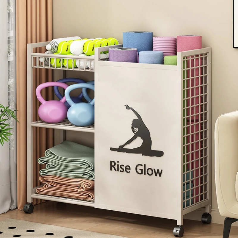 Mobile Fitness Cart with Wheel - Home Gym Yoga Studio recensie en prijs