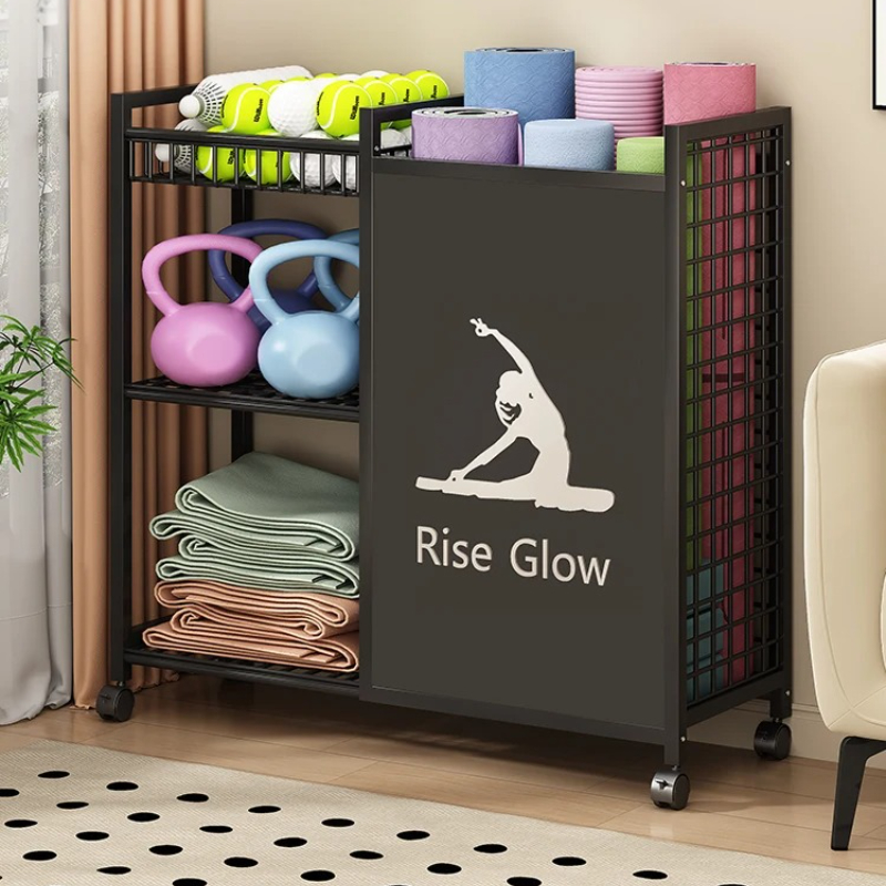 Mobile Fitness Cart with Wheel - Home Gym Yoga Studio recensie en prijs