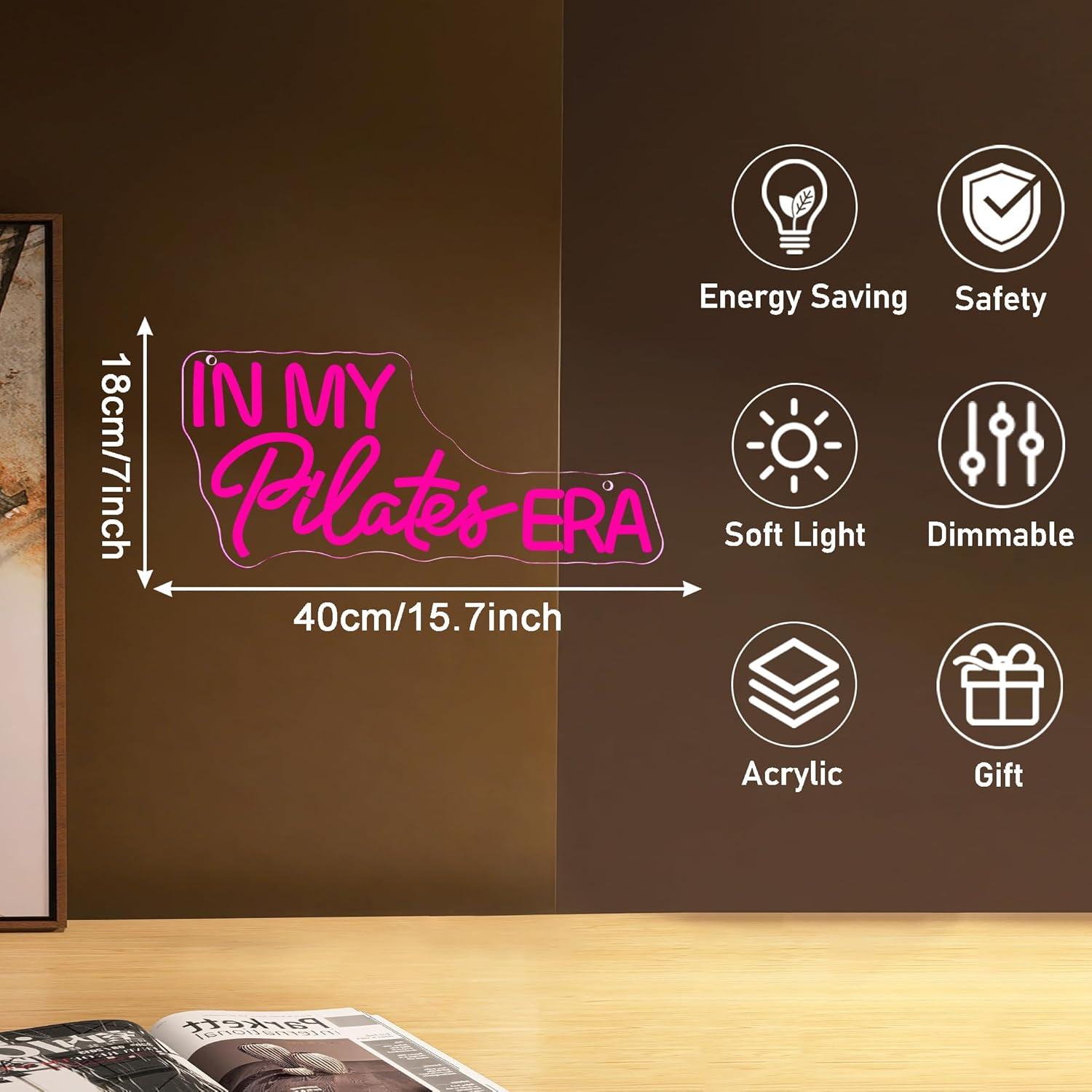 In My Pilates Era Neon Sign Di - Home Gym Yoga Studio recensie en prijs