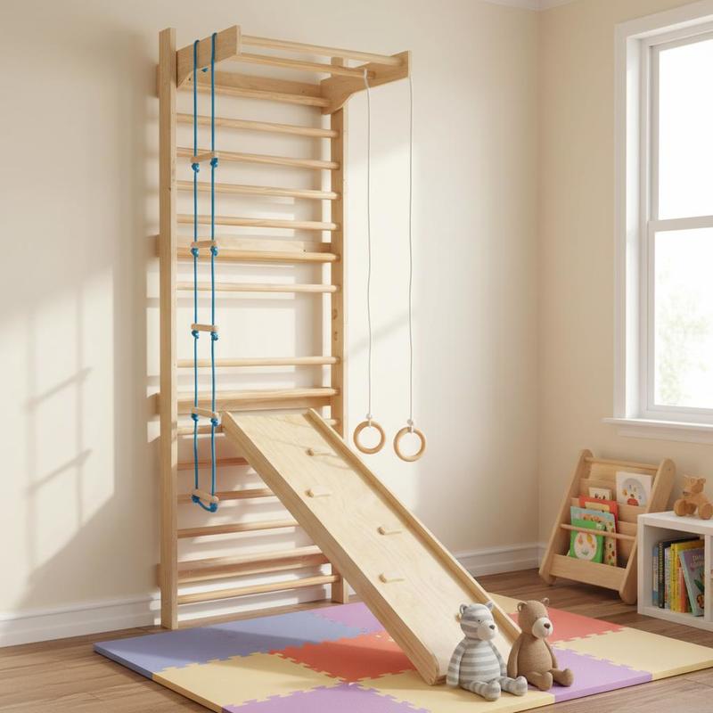 Wooden Stall Bars 31.5x23.6x86 - Gymnastic Rings Wooden recensie en prijs
