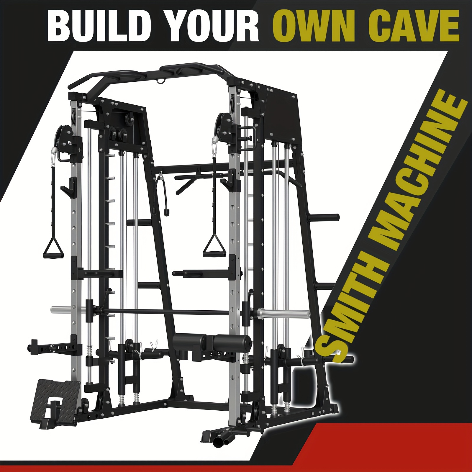 ALL-IN-ONE 2200lbs Smith Machi - All In One Gym Home Equipment recensie en prijs