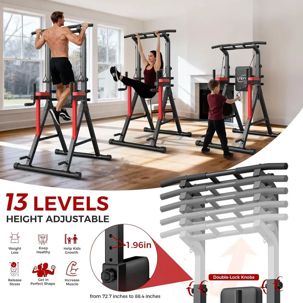 Adjustable Height Dip Station  - Home Gym Multi Station recensie en prijs