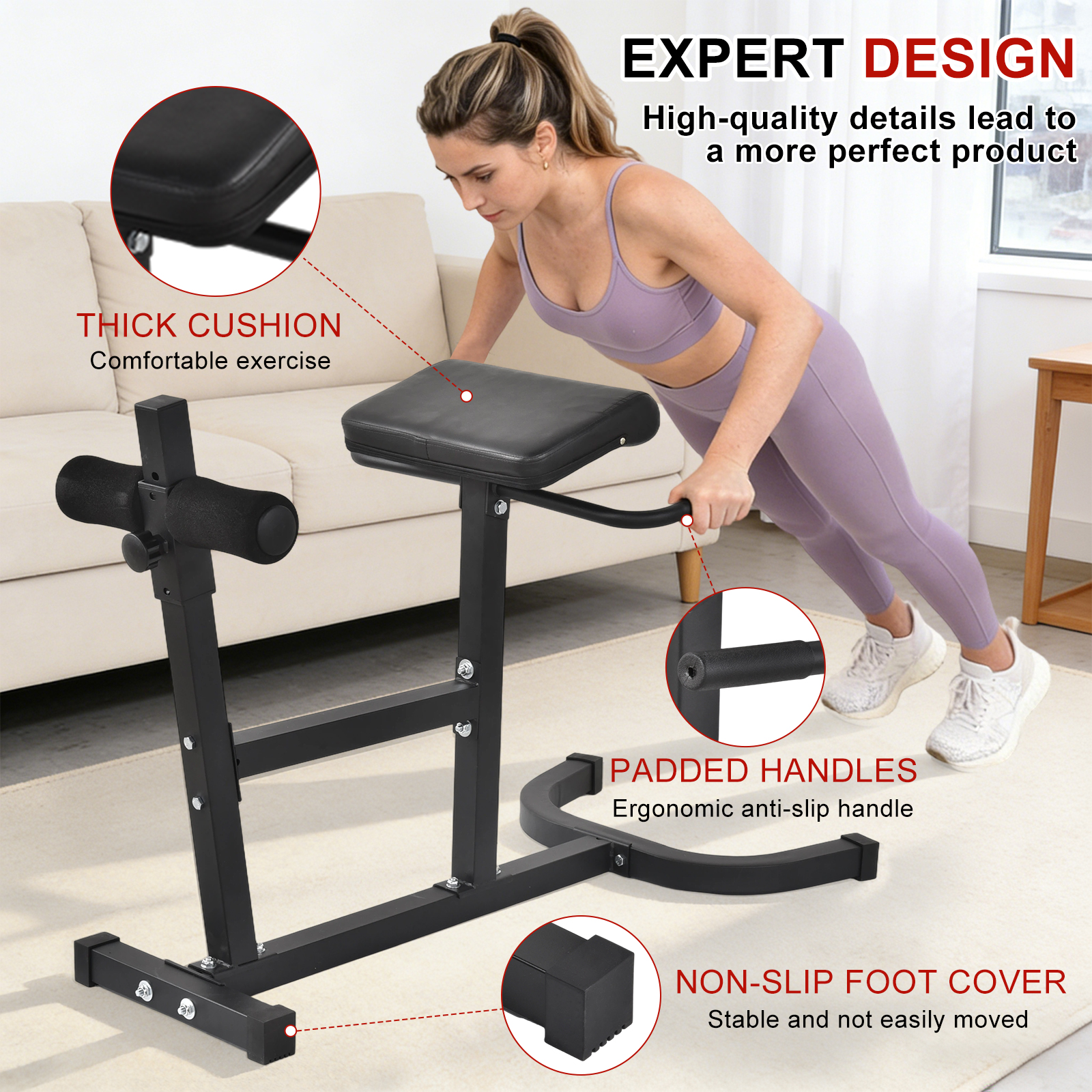 Adjustable Hyperextension Roma - Home Gym Hamstring Exercises recensie en prijs