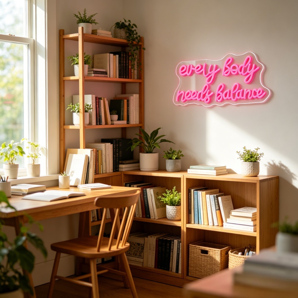 Neon Sign Everybody Needs Bala - Home Gym Yoga Studio recensie en prijs