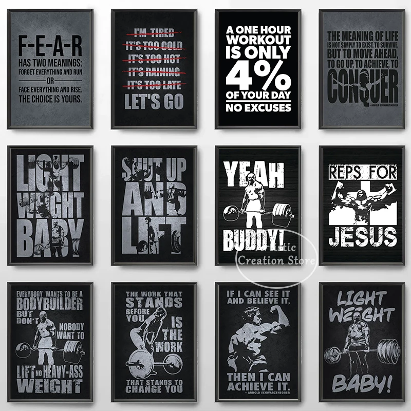 Iconic Gym Inspirational Quote - Home Gym Icon recensie en prijs