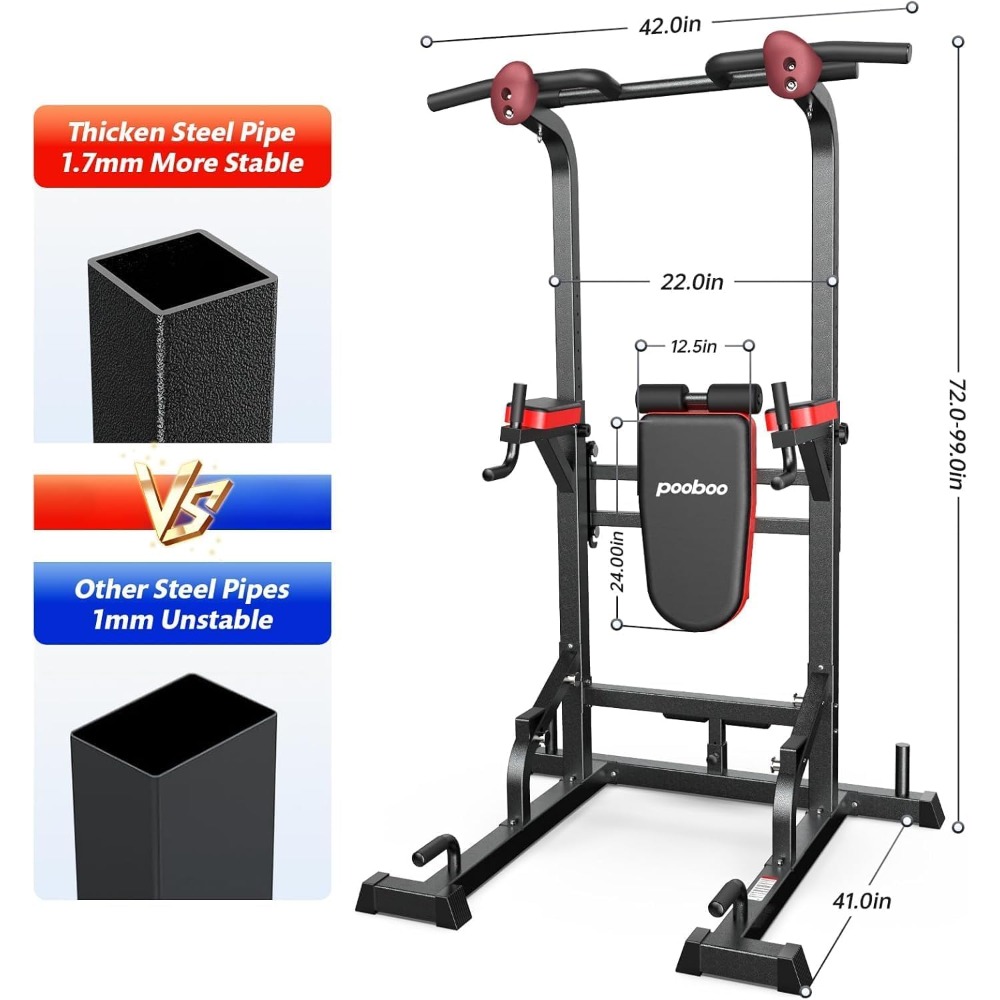 Power Tower Dip Station Pull U - Home Gym Multi Station recensie en prijs