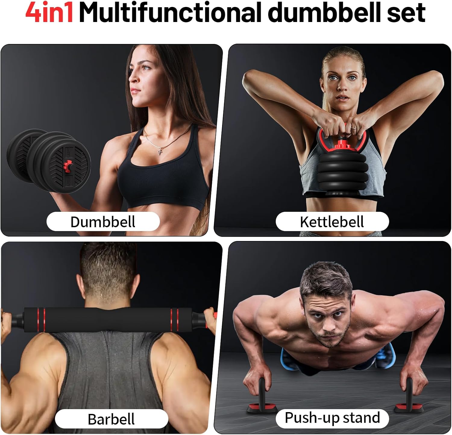 Adjustable Dumbbell Set, 4-in- - Home Gym Set recensie en prijs