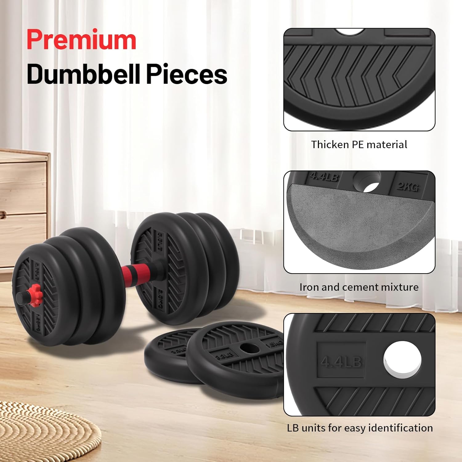 Adjustable Dumbbell Set, 4-in- - Home Gym Set recensie en prijs