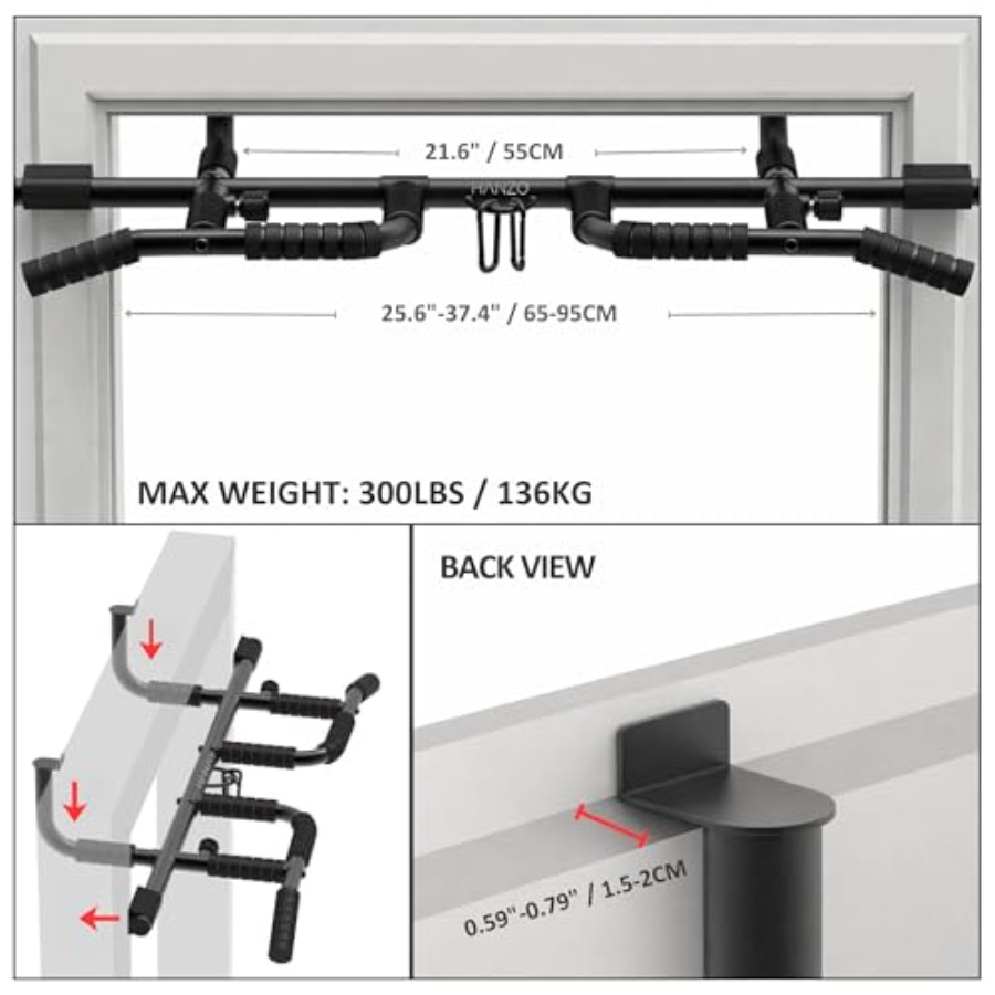 Doorway Pull Up Bar Set with S - Home Gym Set recensie en prijs