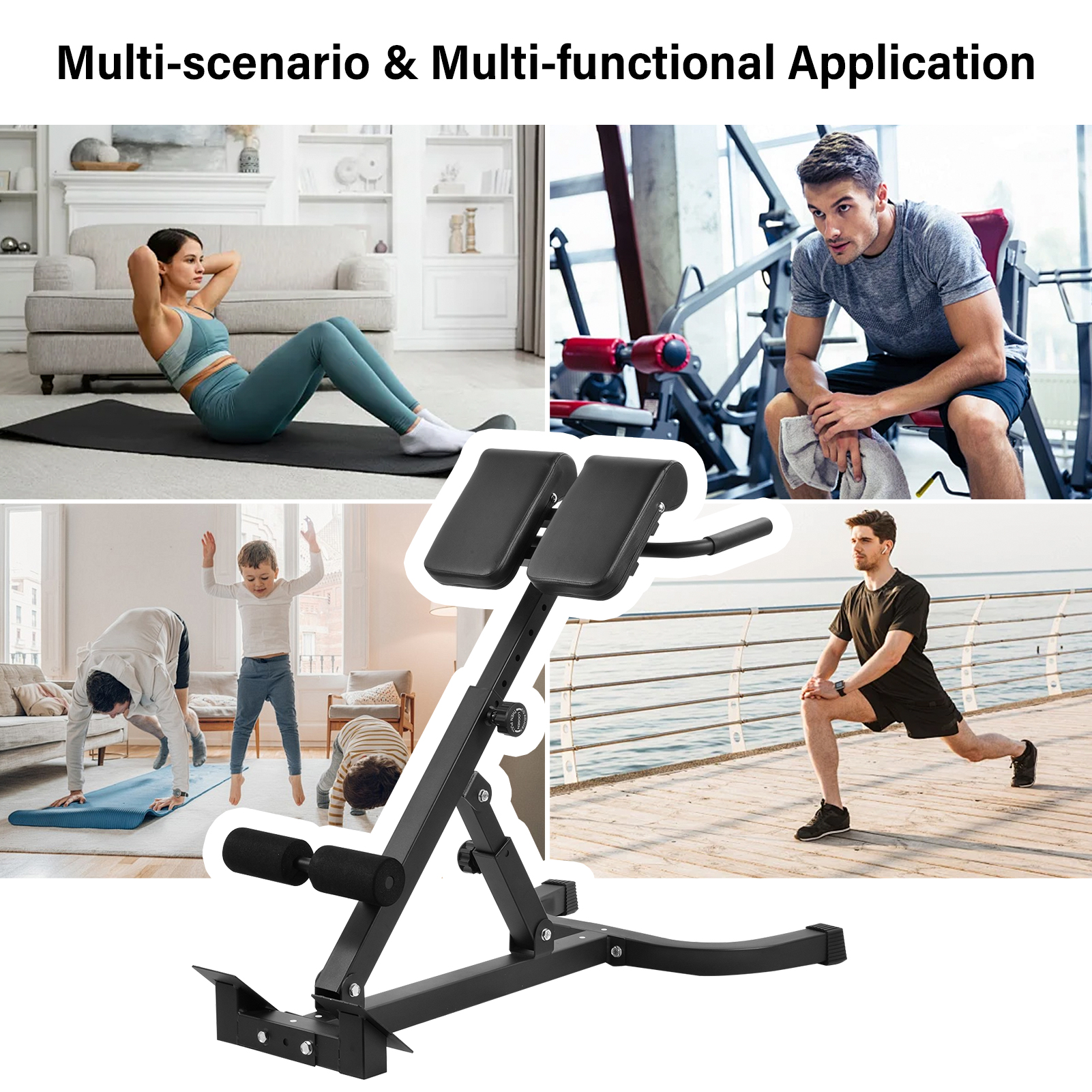 330LBS Heavy Duty Roman Chair, - Home Gym Hamstring Exercises recensie en prijs