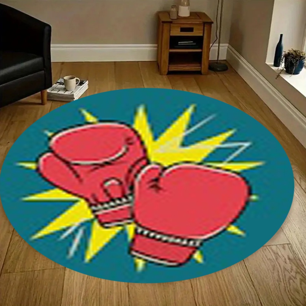 Comic Boxing Gloves Round Rug  - Home Zone Gym recensie en prijs