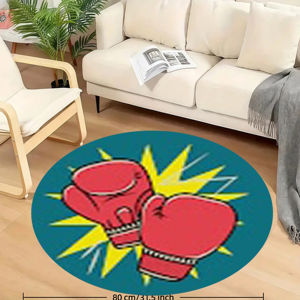 Comic Boxing Gloves Round Rug  - Home Zone Gym recensie en prijs