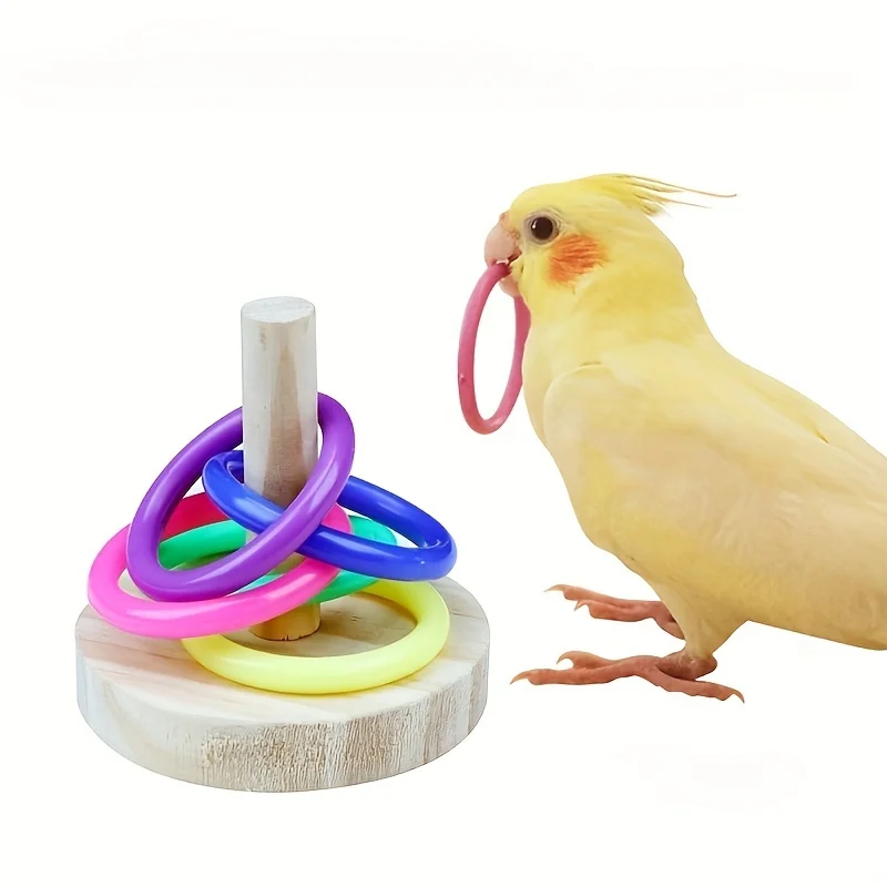 Wooden Interactive Parrot Ring - Gymnastic Rings Wooden recensie en prijs