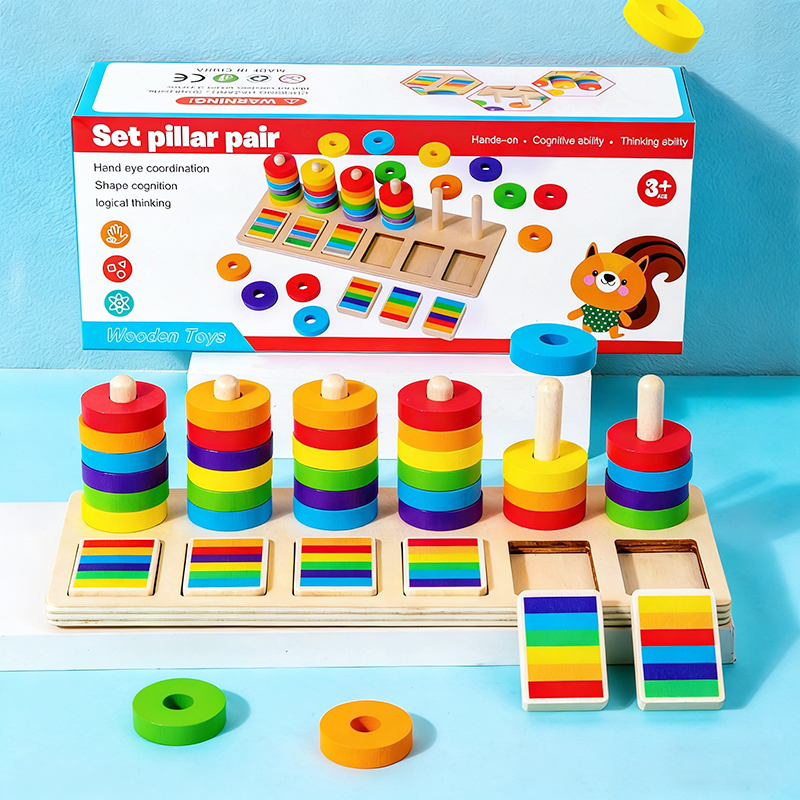 Montessori Memory Training Col - Gymnastic Rings Wooden recensie en prijs