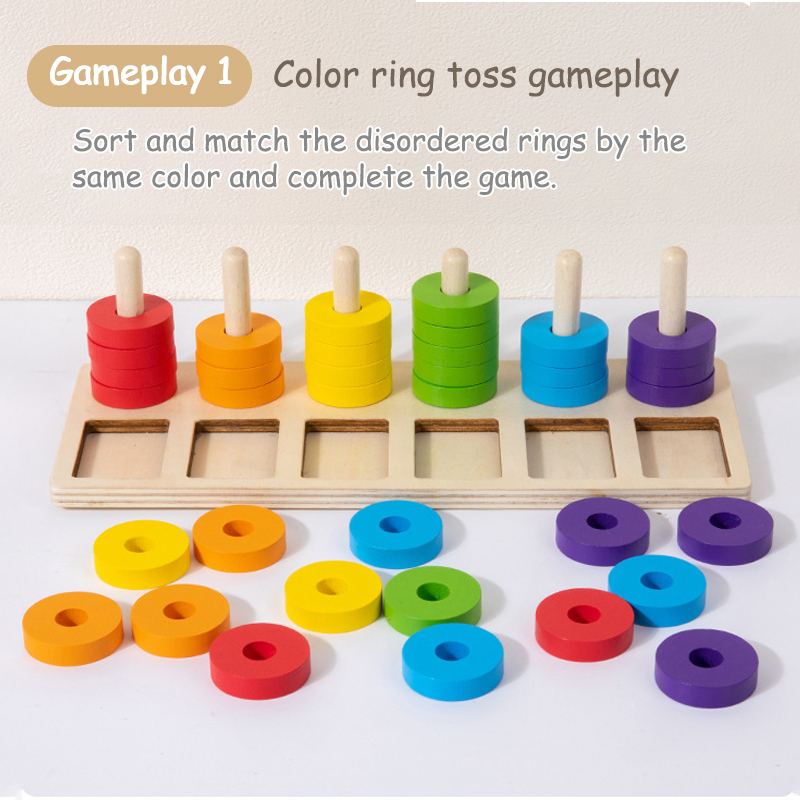 Montessori Memory Training Col - Gymnastic Rings Wooden recensie en prijs