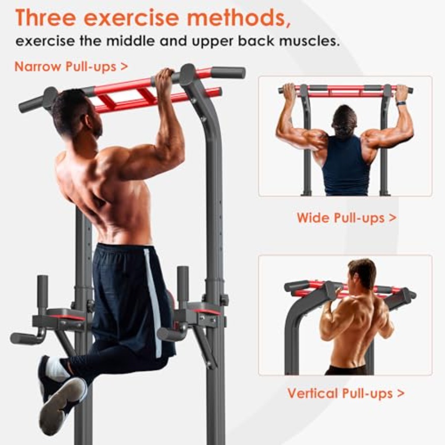 Home gym pull up bar station:  - Home Gym Multi Station recensie en prijs