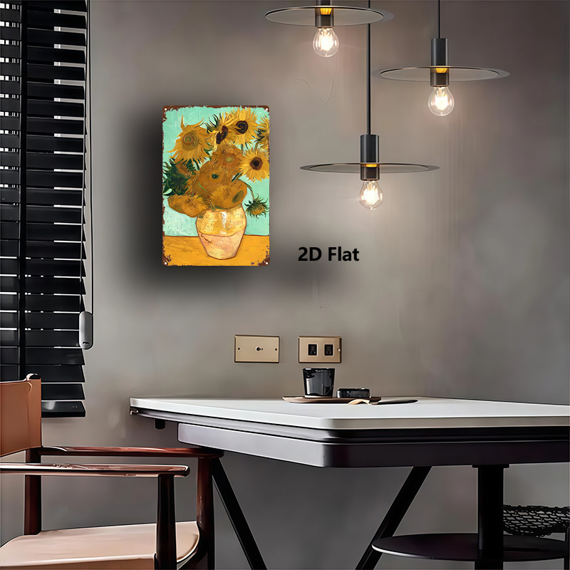 Van Gogh Sunflowers Metal Wall - Home Gym Icon recensie en prijs